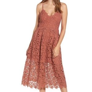 COPY - ASTR The Label Lace A Line MIDI Dress XL